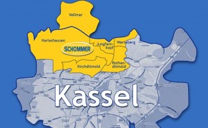 Einzugsgebiet des Pflegedienst Schommer Kassel - Vellmar, Harleshausen, Jungfernkopf, Kirchditmold, Rothenditmold, Warteberg